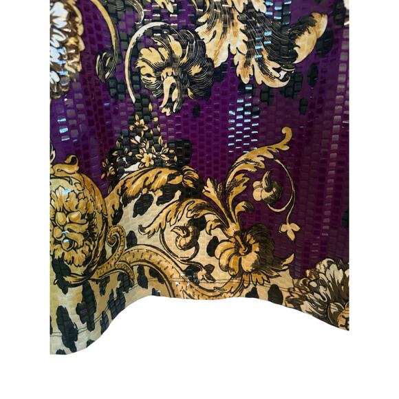 Vintage Simonton Says Designed by George Simonton Shiny Button Down Blouse M - Picture 12 of 16